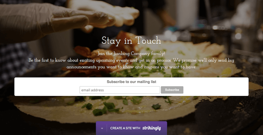 網站登錄頁面上的訂閱表單 網站登錄頁面上的訂閱表單